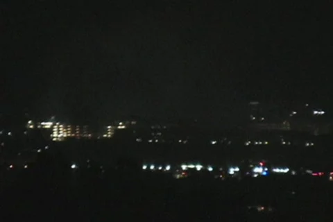 FireworksOverCity_5 库存影片 138746