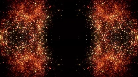 Firey Orange Glitter Background Stock Footage 264767502