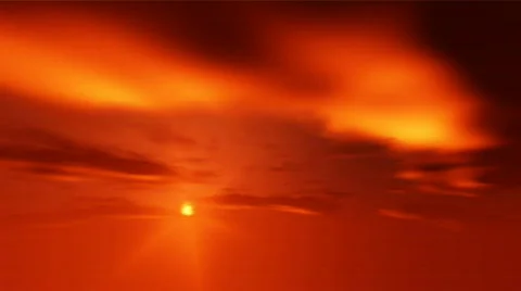Firey sky sunset time-lapse Stock-Footage 326381