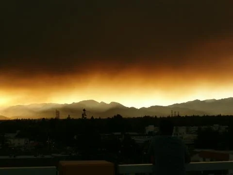 Firey Sunset Fotos de archivo