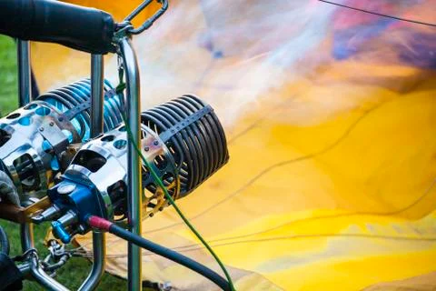 Firing up the balloons Stock Photos