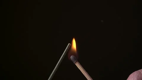Firing up incense with match 스톡 동영상 184139246