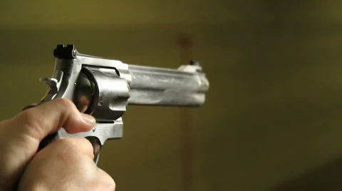 Firing Pistol Stock Footage 642227