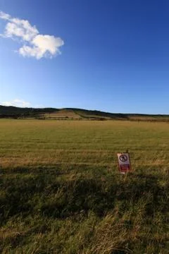 Firing range in dorset Stock Photos