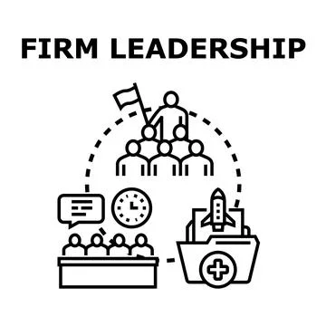Firm leadership concept developing business strategy and growth 스톡 일러스트