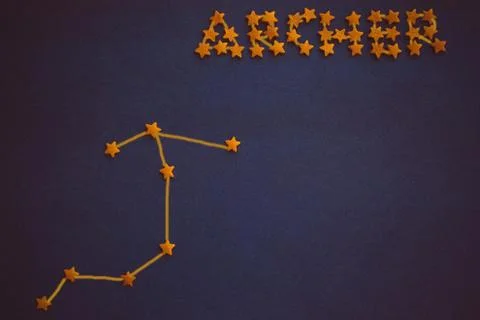 The firmament, the constellation Archer. Stock Photos