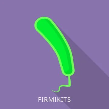 Firmikits icon, flat style 스톡 일러스트