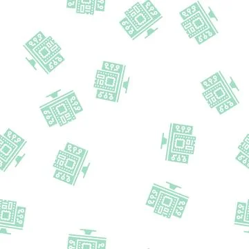 Firmware software glyph seamless pattern Stockillustratie