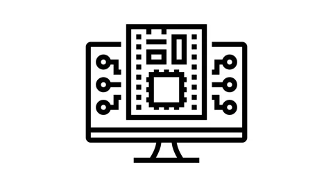 Firmware software line icon animation 動画素材 224312630