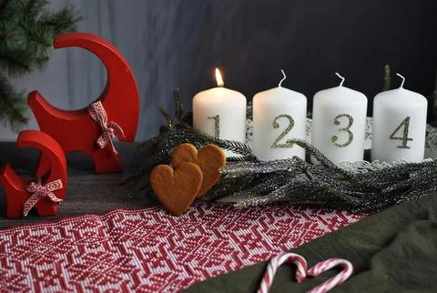 First Advent. Stock Photos