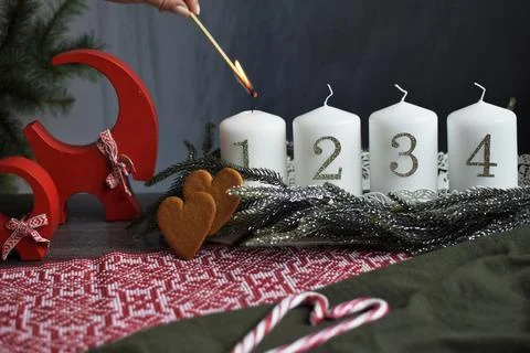 First advent Stock Photos