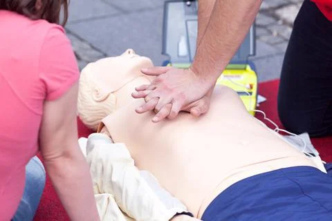 First aid and CPR class Foto stock