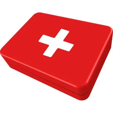 First aid box first aid box isolated on white background, abstract vector ... Stock Photos