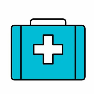 First aid box icon  Illustrazione stock