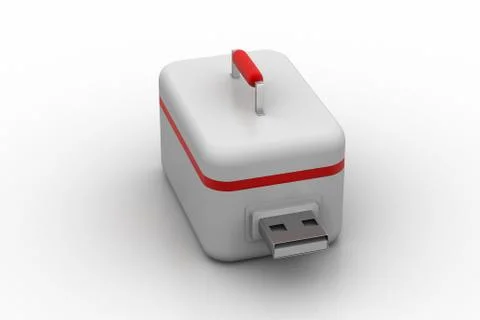 First  aid box made by usb flash drive Free Stock Illustration