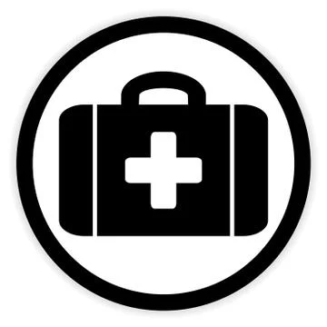 First aid button. Stock Illustration