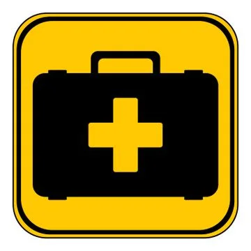 First aid button. Stock Illustration