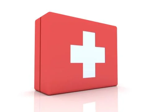 First aid case Illustrazione stock