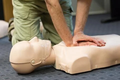 First aid CPR seminar. 写真素材