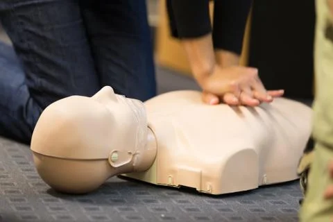 First aid CPR seminar. Foto stock