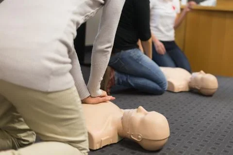 First aid CPR seminar. Foto stock