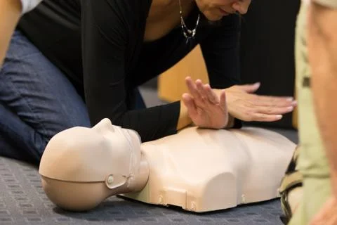 First aid CPR seminar. Foto stock