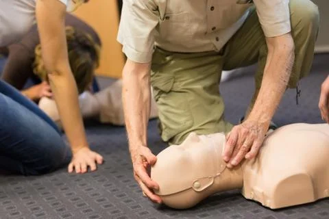 First aid CPR seminar. Stock Photos