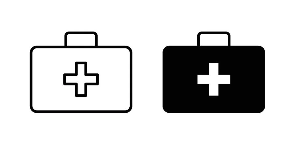 First aid icon for design projects and web UI Stock Illustration