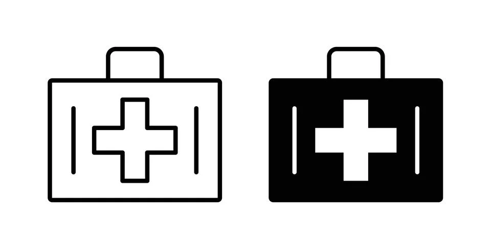 First aid icon illustration. Pixel perfect vector graphics Stock Illustration