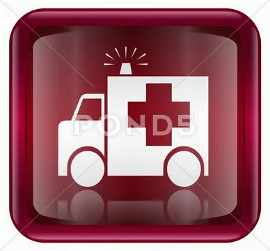 First aid icon red Stock Illustration