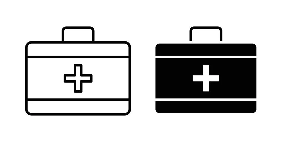 First aid icon vector symbol graphics Stock Illustration