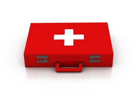 First aid kit. 3d Stock Illustration