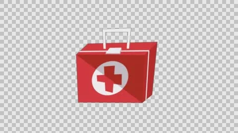 First Aid Kit Animated Cartoon 스톡 동영상 56724991