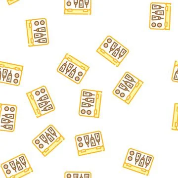 First aid kit with antidote vector seamless pattern Stock Illustration