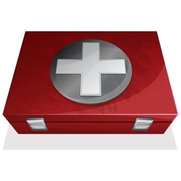 First aid kit box Stock Illustration