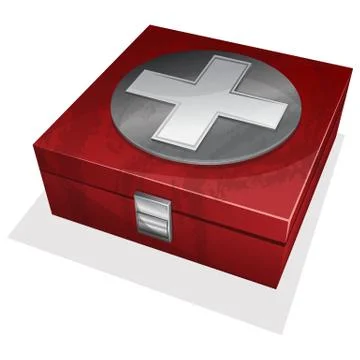 First aid kit box Stock Illustration