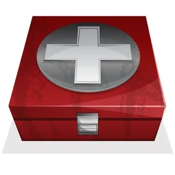 First aid kit box Stock Illustration