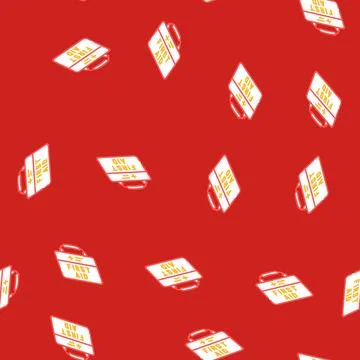First aid kit box isometric icon seamless pattern Stock Illustration
