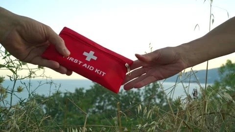 First aid kit in close-up. Stock Footage 277957087