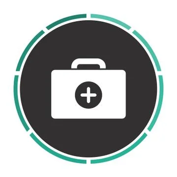 First aid kit computer symbol Stock Illustration