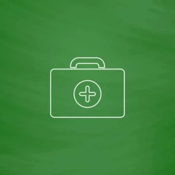 First aid kit computer symbol Stock Illustration