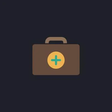 First aid kit computer symbol Stock Illustration