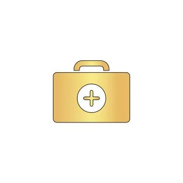 First aid kit computer symbol Illustrazione stock