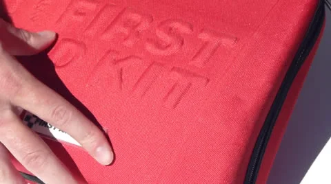 First Aid Kit Video stock 24655598
