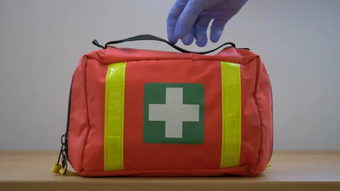 First aid kit HD Stock Footage 130232195