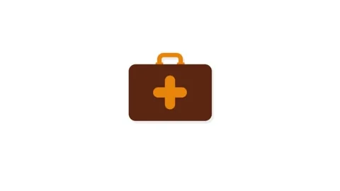 First Aid Kit icon animation for medical motion graphics Stock Footage 149419140