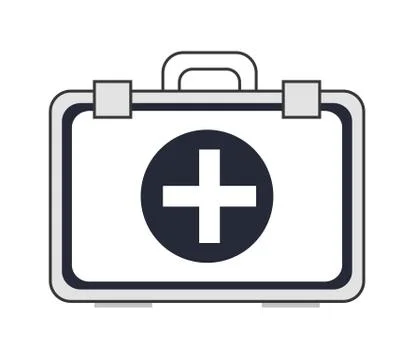 First aid kit icon Illustrazione stock