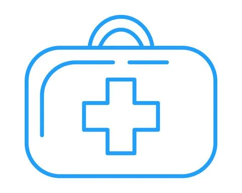 First aid kit icon Illustrazione stock