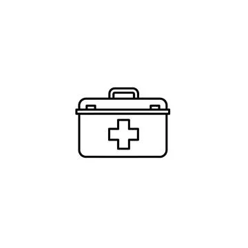 First aid kit icon Stock Illustration