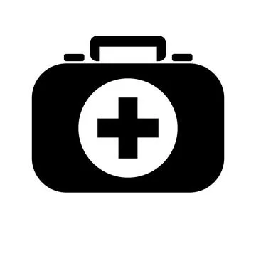 First aid kit icon illustration isolated on white Illustrazione stock